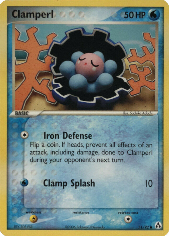 Clamperl (51/92) (Stamped) [EX: Legend Maker] | Exor Games Summserside