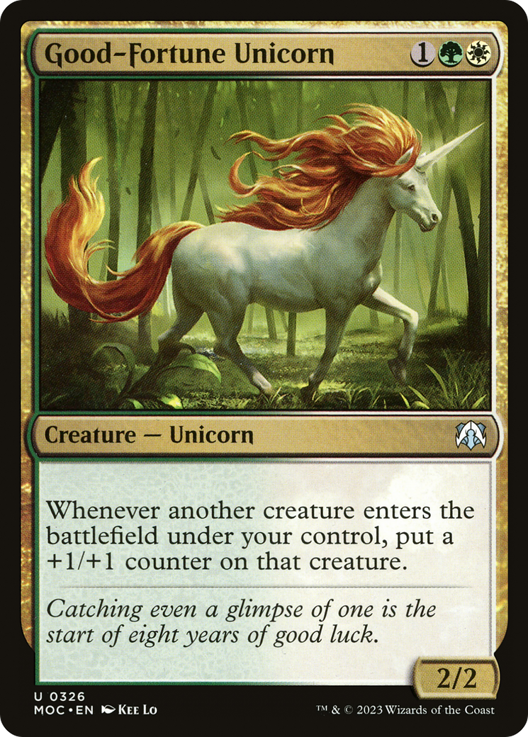 Good-Fortune Unicorn [March of the Machine Commander] | Exor Games Summserside