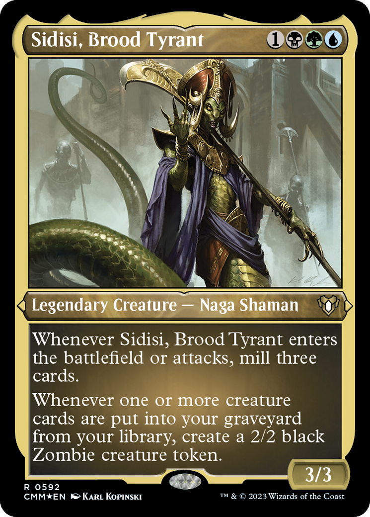 Sidisi, Brood Tyrant (Foil Etched) [Commander Masters] | Exor Games Summserside