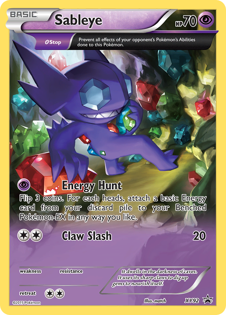 Sableye (XY92) [XY: Black Star Promos] | Exor Games Summserside