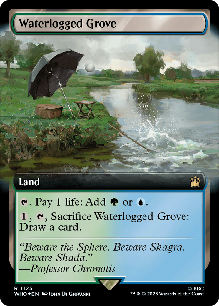 Waterlogged Grove (Extended Art) (Surge Foil) [Doctor Who] | Exor Games Summserside