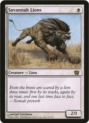 Savannah Lions (Oversized) [Eighth Edition Box Topper] | Exor Games Summserside