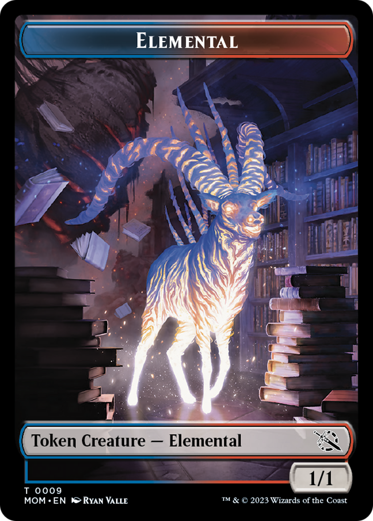 Elemental (9) // Vampire Double-Sided Token [March of the Machine Tokens] | Exor Games Summserside