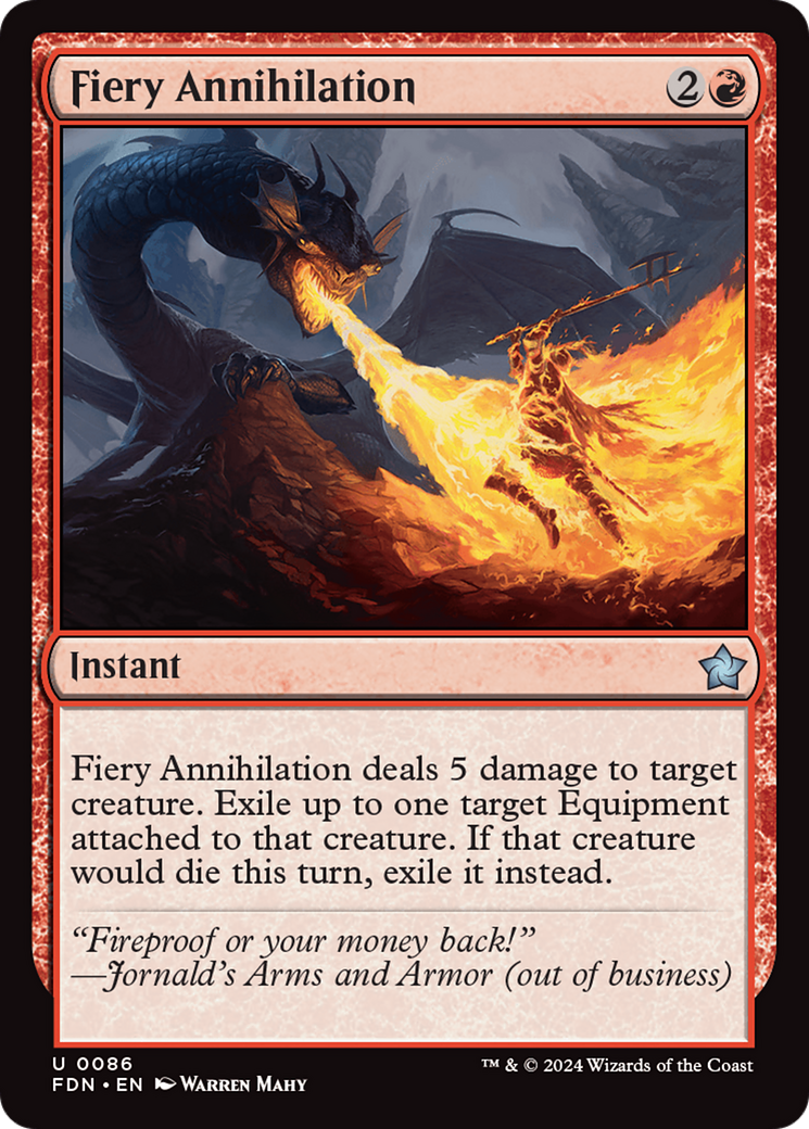 Fiery Annihilation [Foundations] | Exor Games Summserside