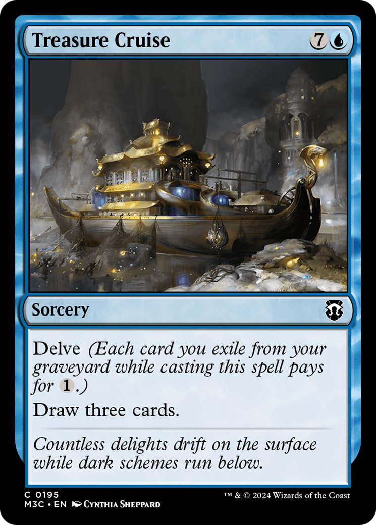 Treasure Cruise (Ripple Foil) [Modern Horizons 3 Commander] | Exor Games Summserside