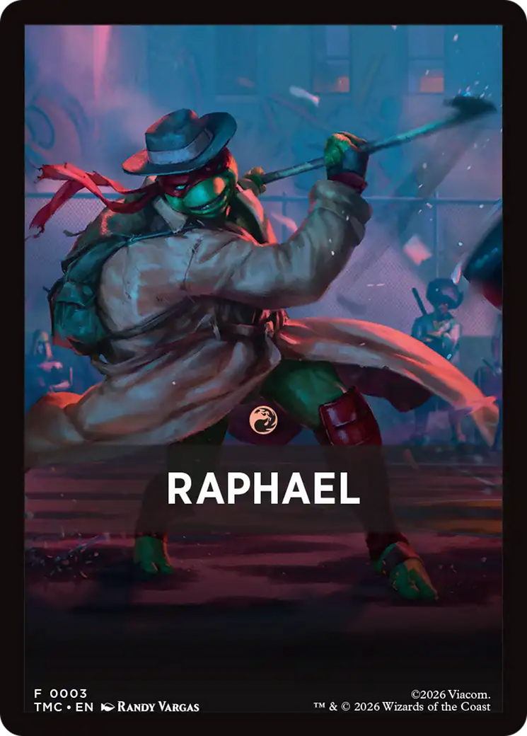 Raphael Theme Card [Teenage Mutant Ninja Turtles Commander Tokens] | Exor Games Summserside