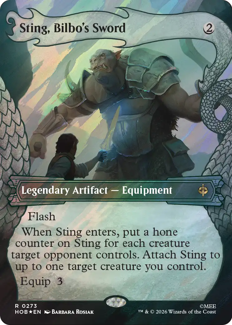 Sting, Bilbo's Sword (Showcase) (Surge Foil) [The Hobbit] | Exor Games Summserside