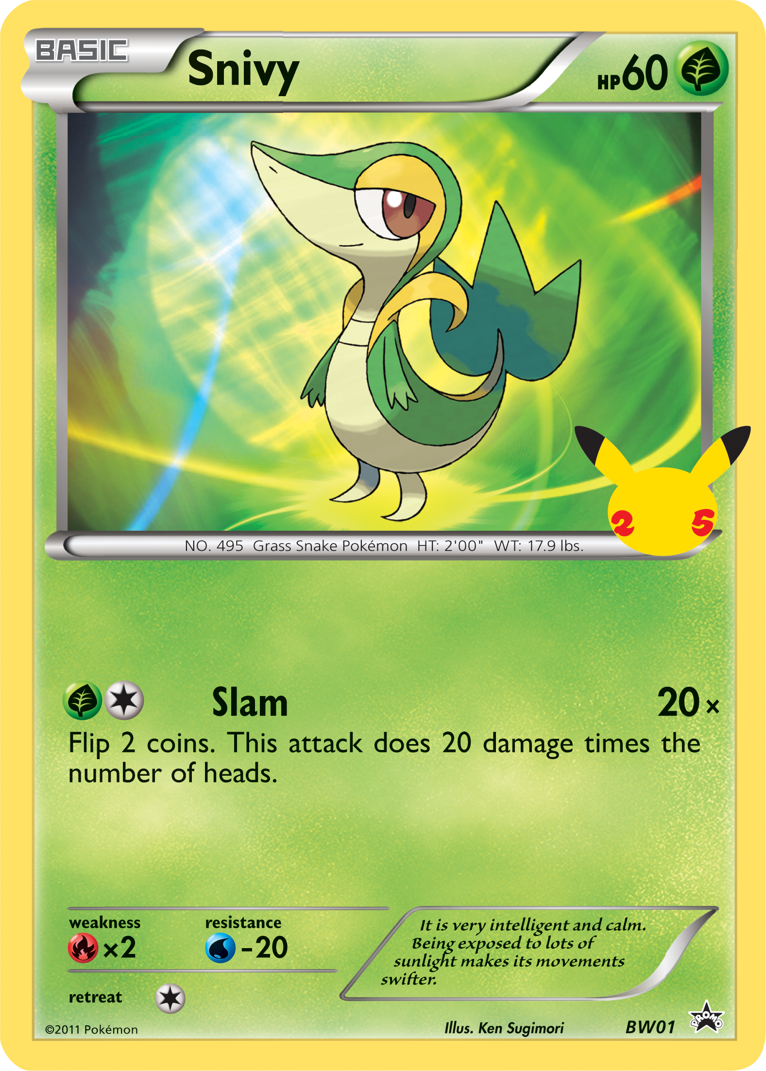 Snivy (BW01) (Jumbo Card) [First Partner Pack] | Exor Games Summserside