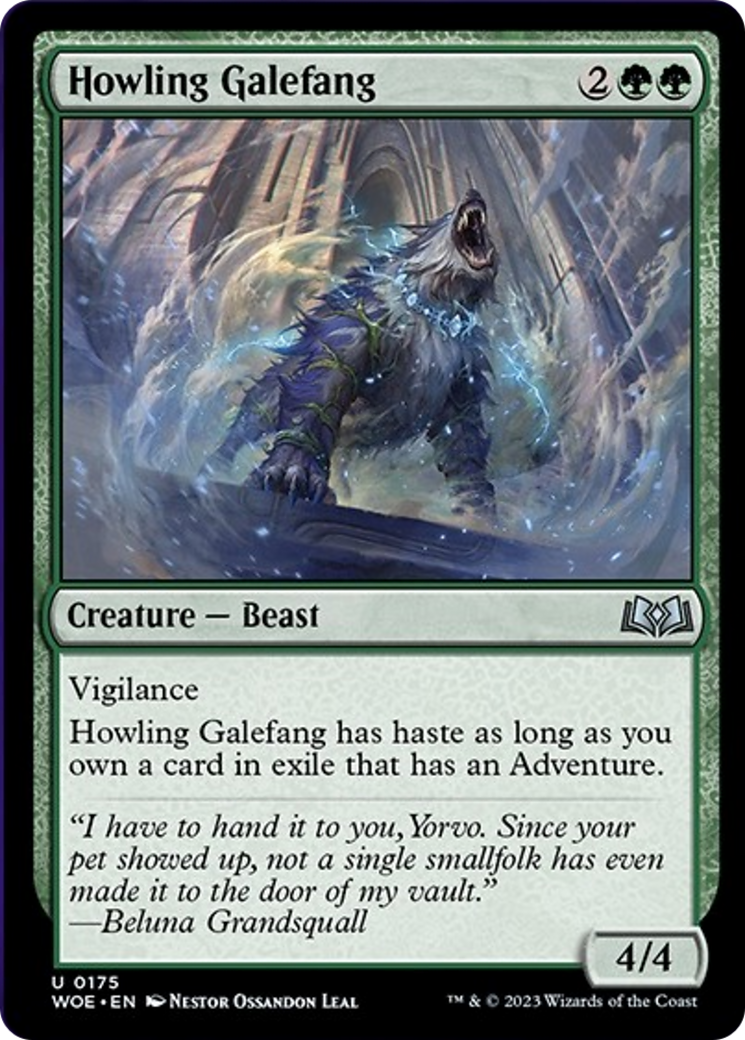 Howling Galefang [Wilds of Eldraine] | Exor Games Summserside