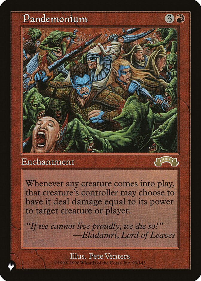 Pandemonium [The List] | Exor Games Summserside
