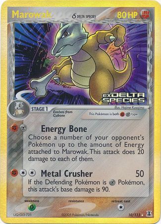Marowak (10/113) (Delta Species) (Stamped) [EX: Delta Species] | Exor Games Summserside