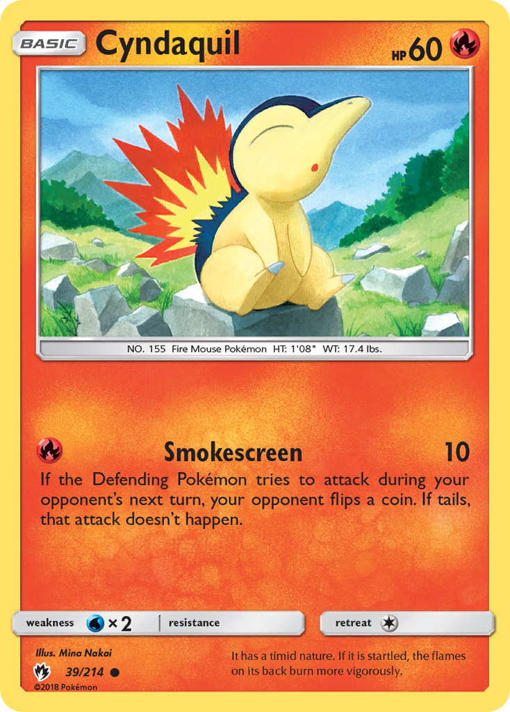 Cyndaquil (39/214) [Sun & Moon: Lost Thunder] | Exor Games Summserside