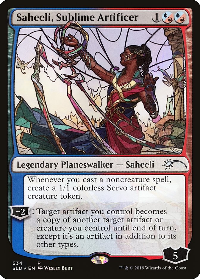 Saheeli, Sublime Artificer (Stained Glass) [Secret Lair Drop Promos] | Exor Games Summserside