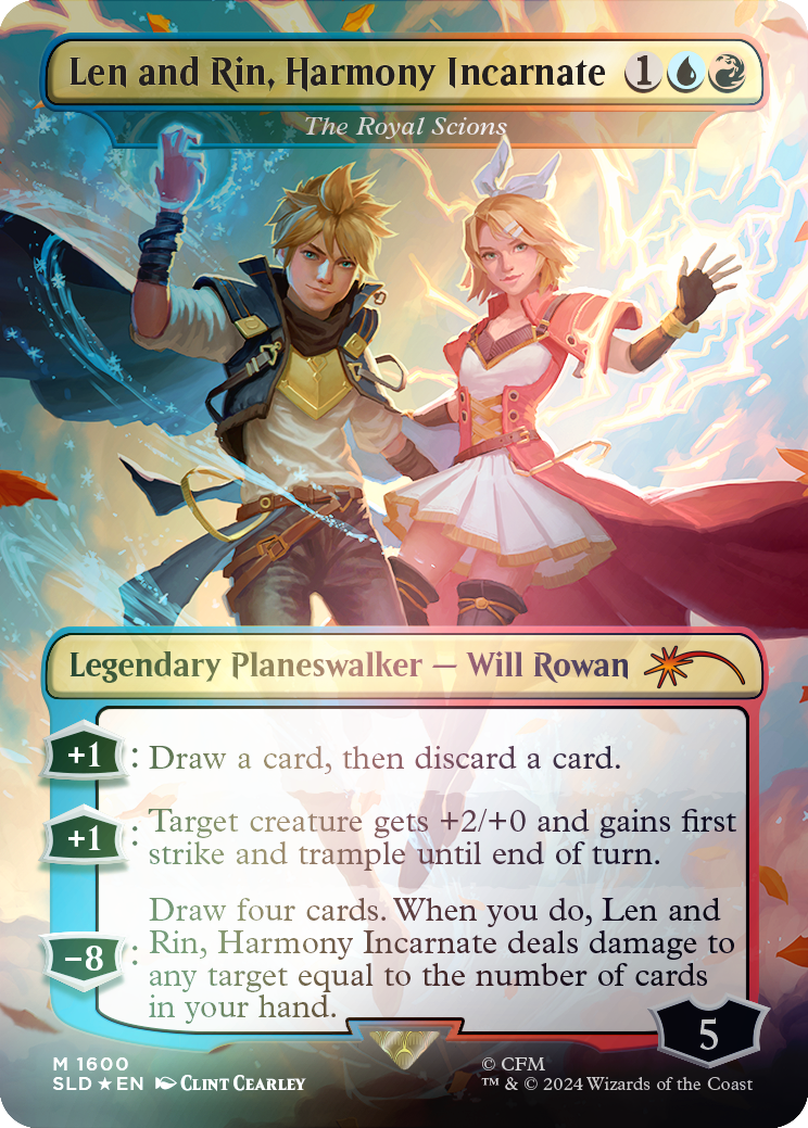 Len and Rin, Harmony Incarnate - The Royal Scions (Rainbow Foil) [Secret Lair Drop Series] | Exor Games Summserside