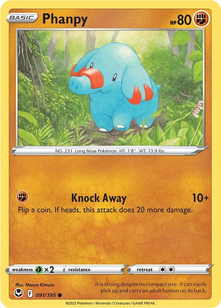 Phanpy (091/195) [Sword & Shield: Silver Tempest] | Exor Games Summserside