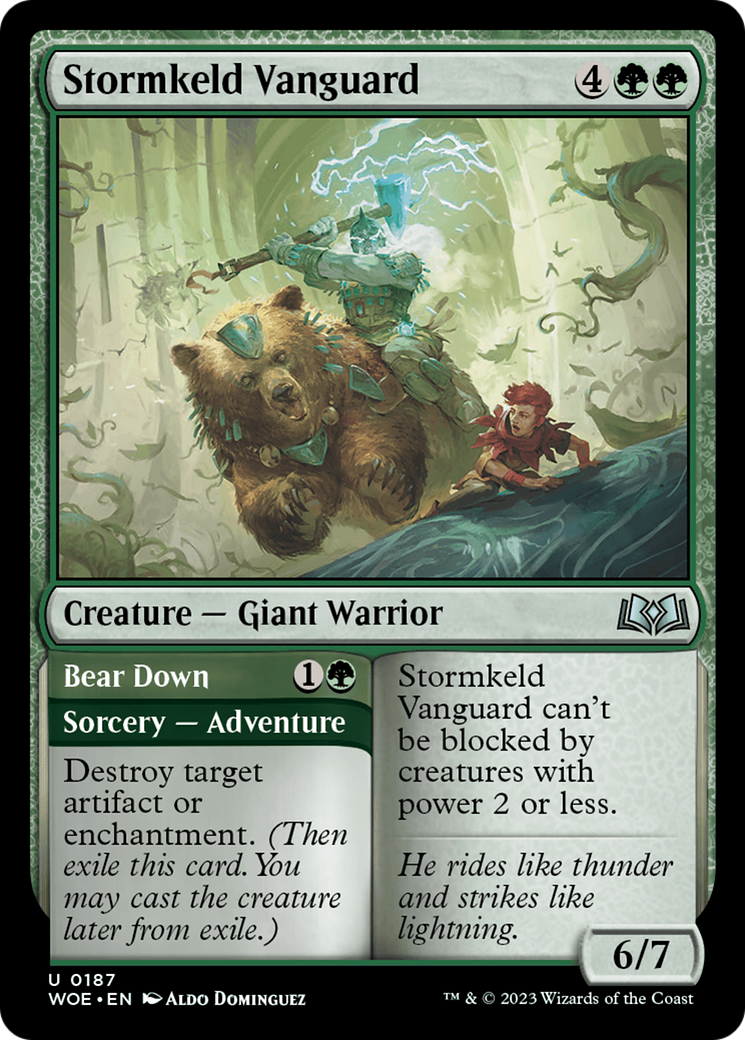 Stormkeld Vanguard // Bear Down [Wilds of Eldraine] | Exor Games Summserside