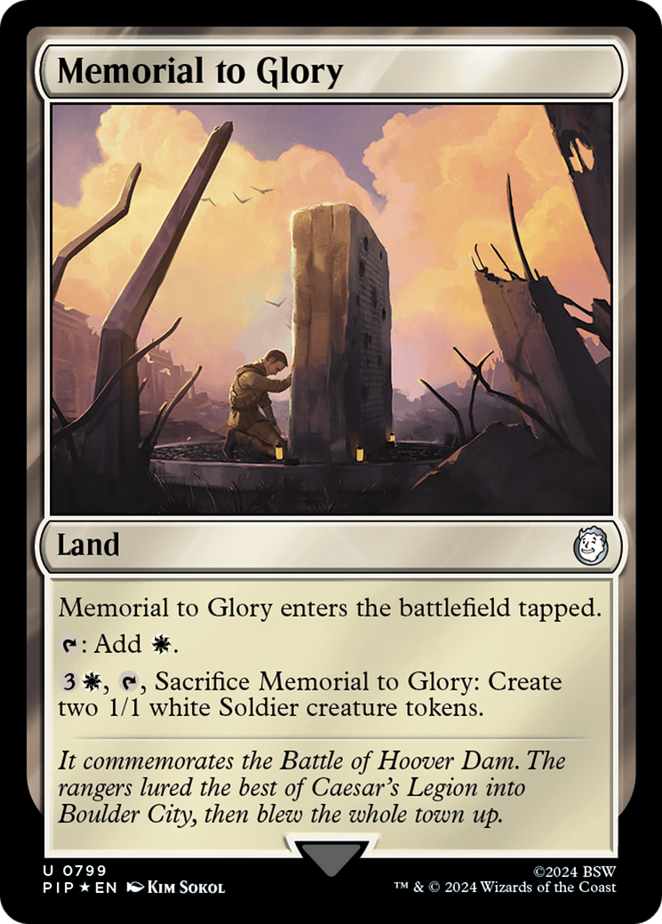Memorial to Glory (Surge Foil) [Fallout] | Exor Games Summserside