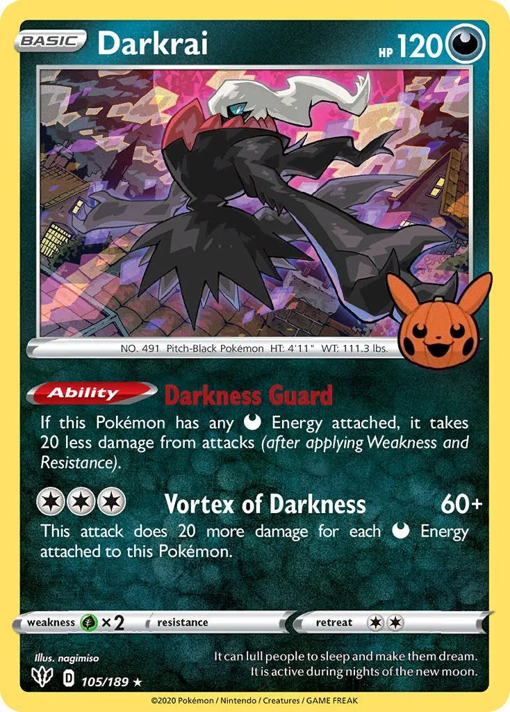 Darkrai (105/189) [Trick or Trade] | Exor Games Summserside