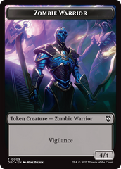Zombie Army // Zombie Warrior Double-Sided Token [Aetherdrift Tokens] | Exor Games Summserside