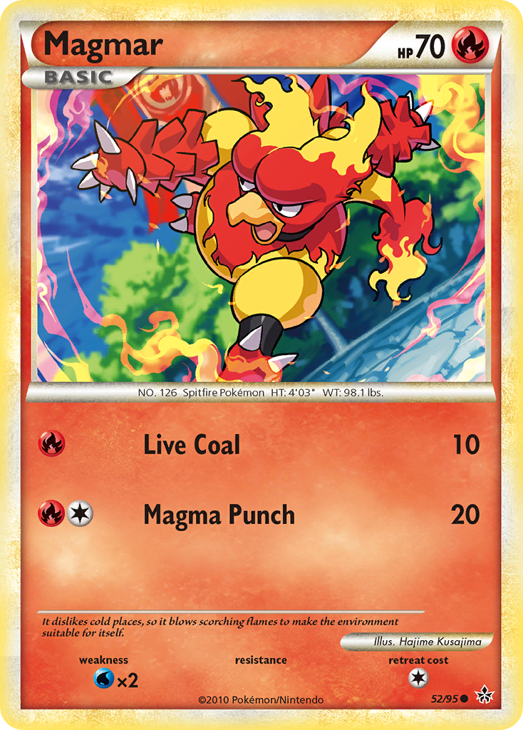 Magmar (52/95) [HeartGold & SoulSilver: Unleashed] | Exor Games Summserside