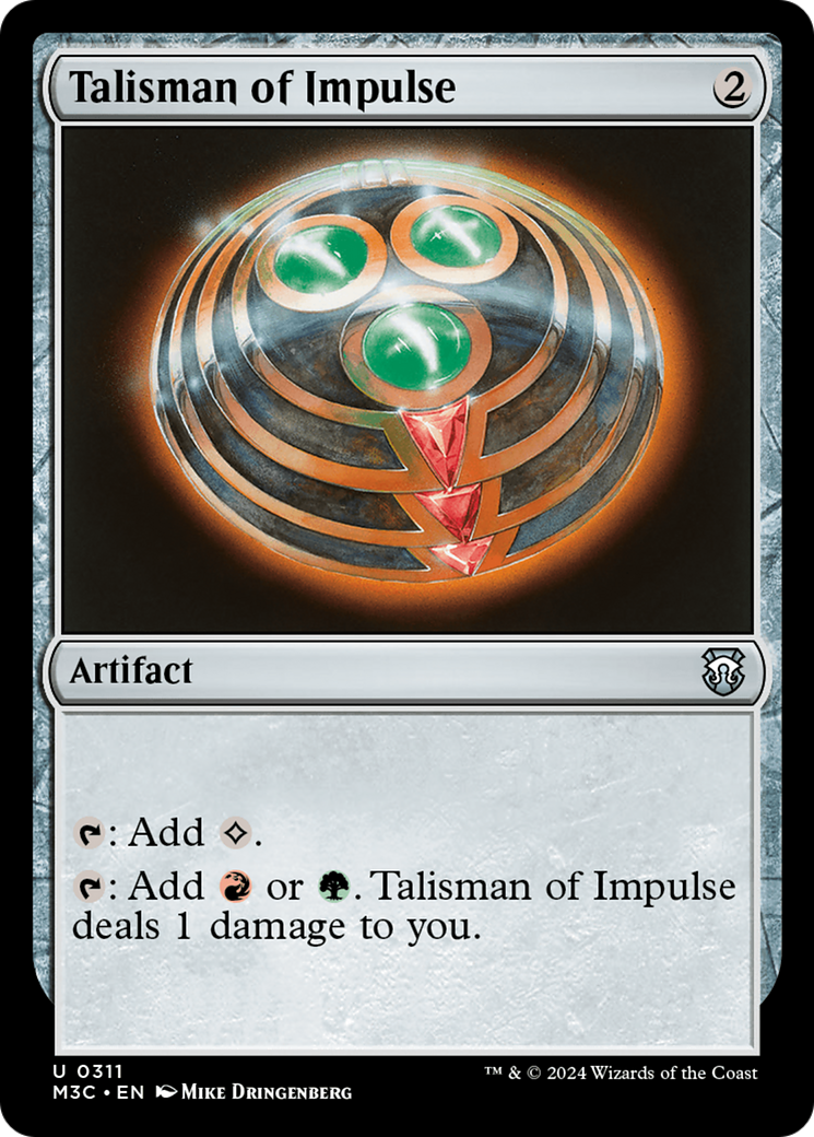 Talisman of Impulse (Ripple Foil) [Modern Horizons 3 Commander] | Exor Games Summserside