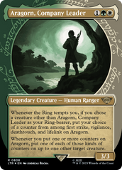 Aragorn, Company Leader (Showcase) (Surge Foil) [The Lord of the Rings: Tales of Middle-Earth] | Exor Games Summserside