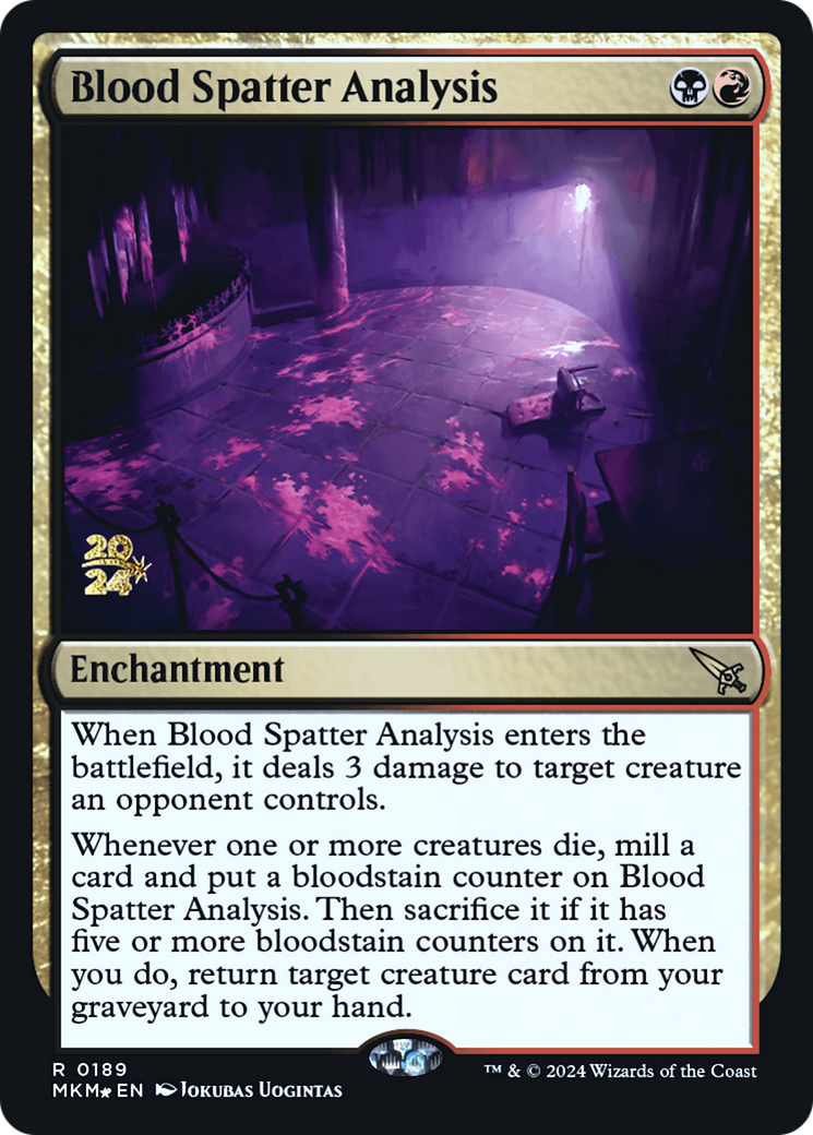 Blood Spatter Analysis [Murders at Karlov Manor Prerelease Promos] | Exor Games Summserside