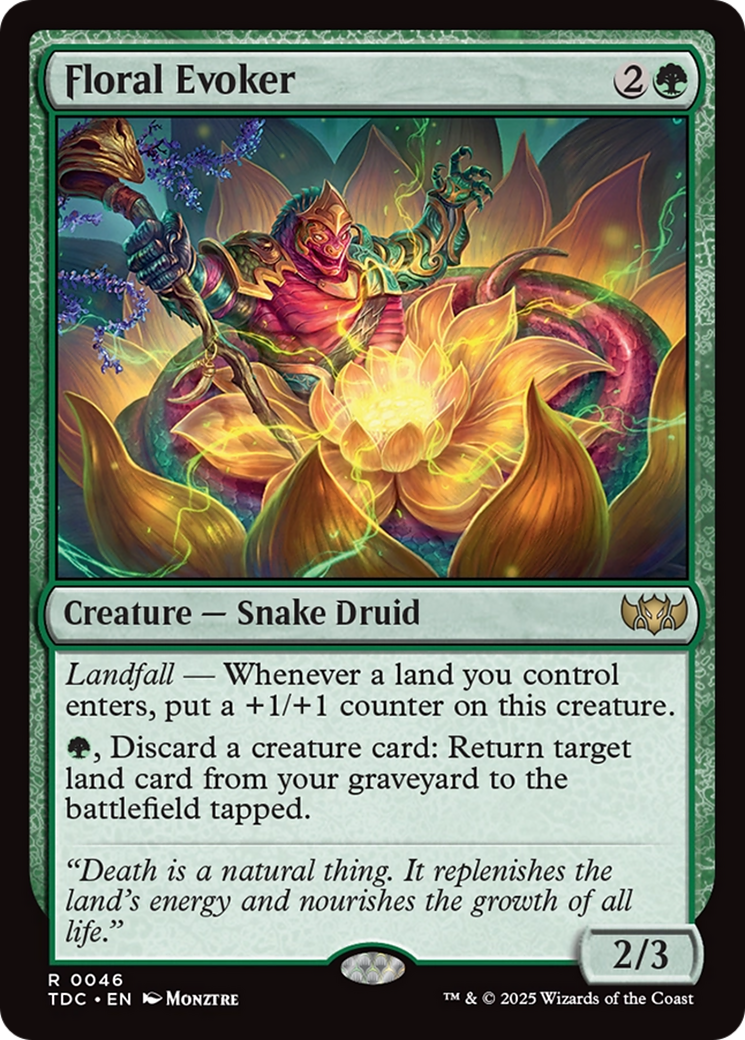 Floral Evoker [Tarkir: Dragonstorm Commander] | Exor Games Summserside