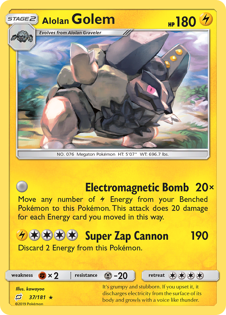 Alolan Golem (37/181) [Sun & Moon: Team Up] | Exor Games Summserside
