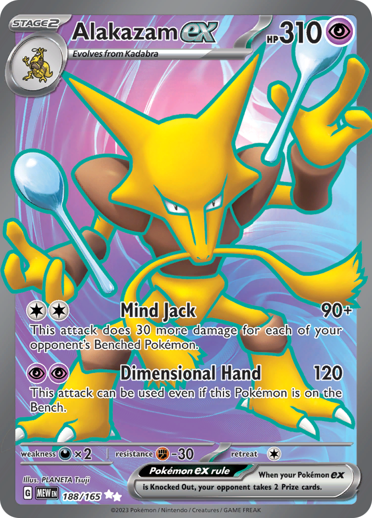 Alakazam ex (188/165) [Scarlet & Violet: 151] | Exor Games Summserside