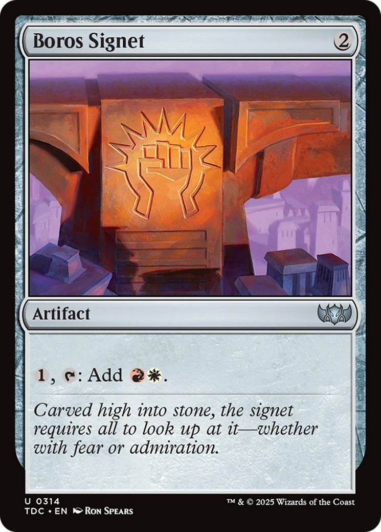 Boros Signet [Tarkir: Dragonstorm Commander] | Exor Games Summserside