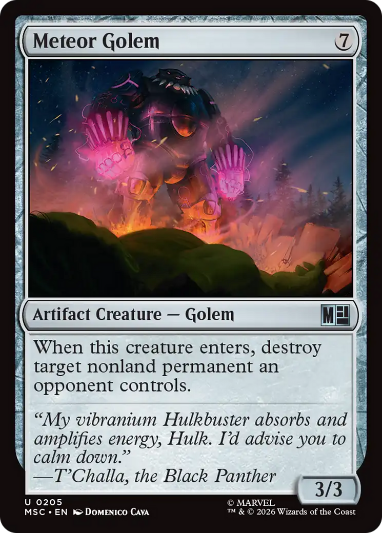 Meteor Golem (Surge Foil) [Marvel Super Heroes Commander] | Exor Games Summserside