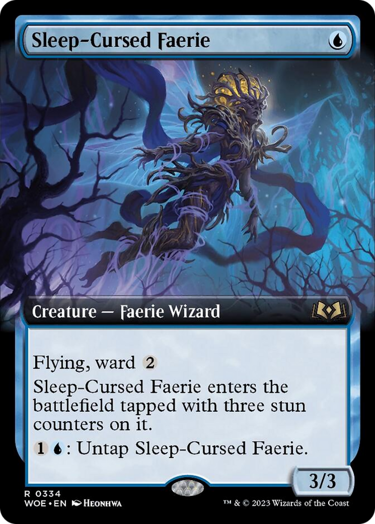 Sleep-Cursed Faerie (Extended Art) [Wilds of Eldraine] | Exor Games Summserside