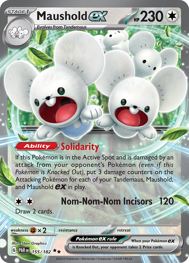 Maushold ex (155/182) [Scarlet & Violet: Paradox Rift] | Exor Games Summserside