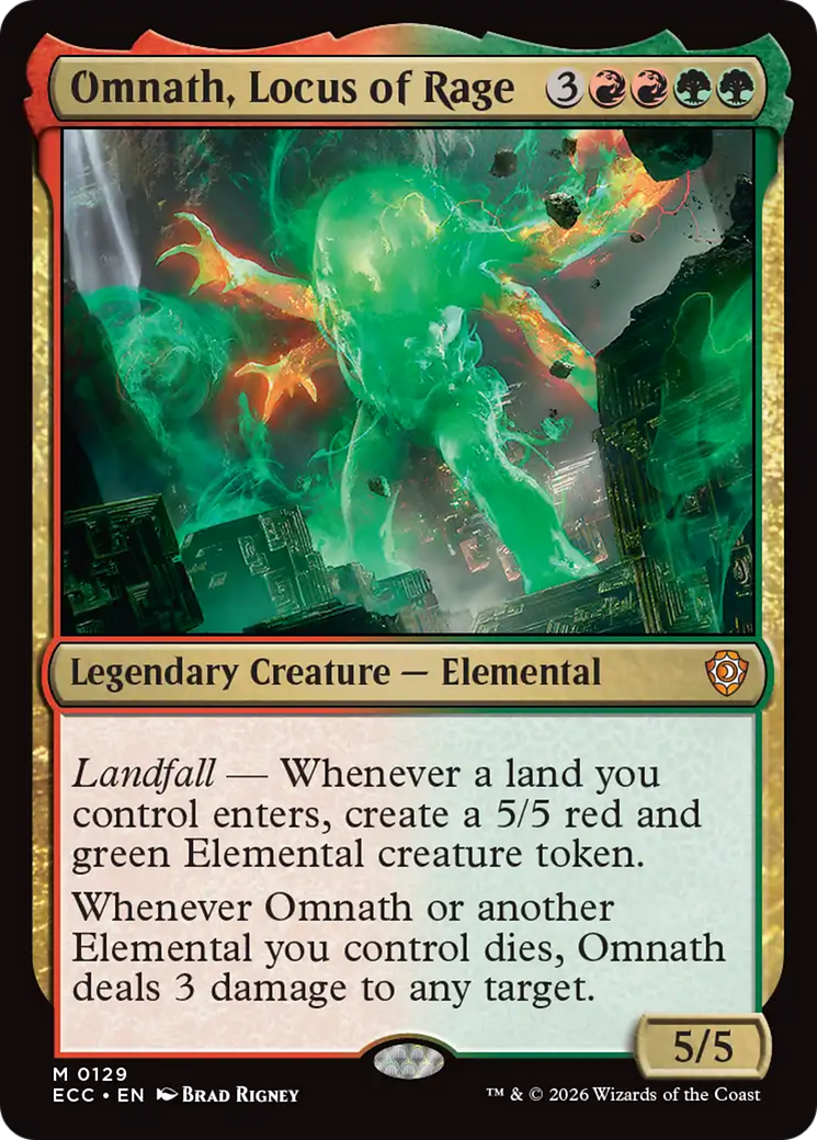 Omnath, Locus of Rage [Lorwyn Eclipsed Commander] | Exor Games Summserside