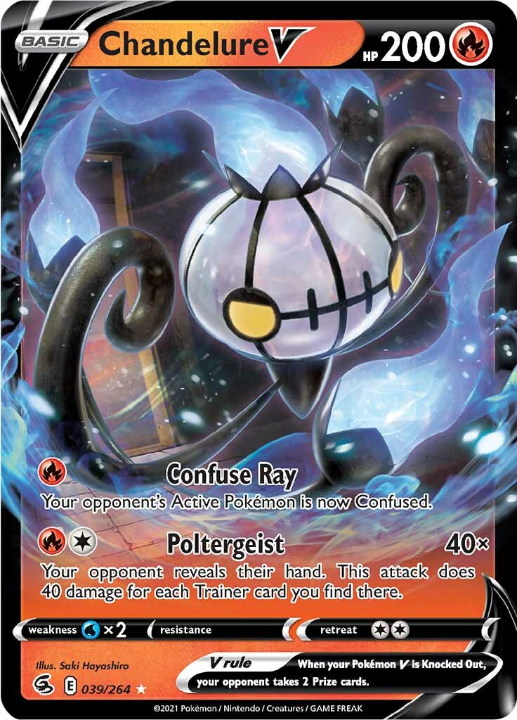 Chandelure V (039/264) [Sword & Shield: Fusion Strike] | Exor Games Summserside