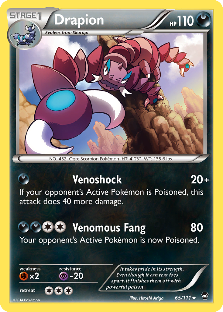 Drapion (65/111) [XY: Furious Fists] | Exor Games Summserside