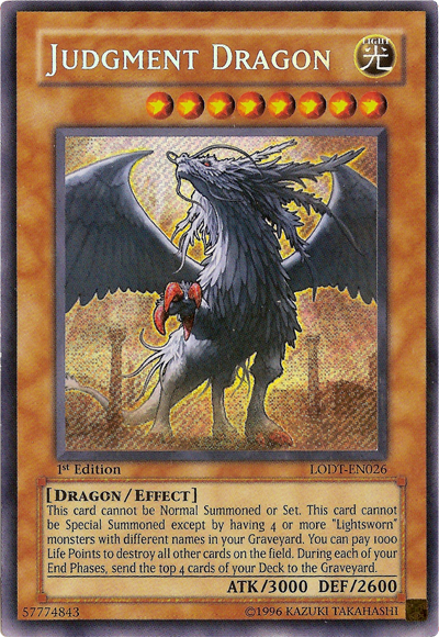 Judgment Dragon [LODT-EN026] Secret Rare | Exor Games Summserside