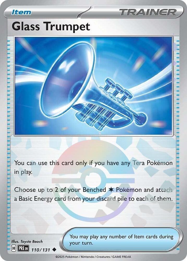 Glass Trumpet (110/131) (Poke Ball Pattern) [Scarlet & Violet: Prismatic Evolutions] | Exor Games Summserside