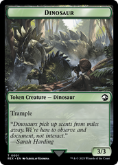 Fungus Dinosaur // Dinosaur (0001) Double-Sided Token [The Lost Caverns of Ixalan Tokens] | Exor Games Summserside