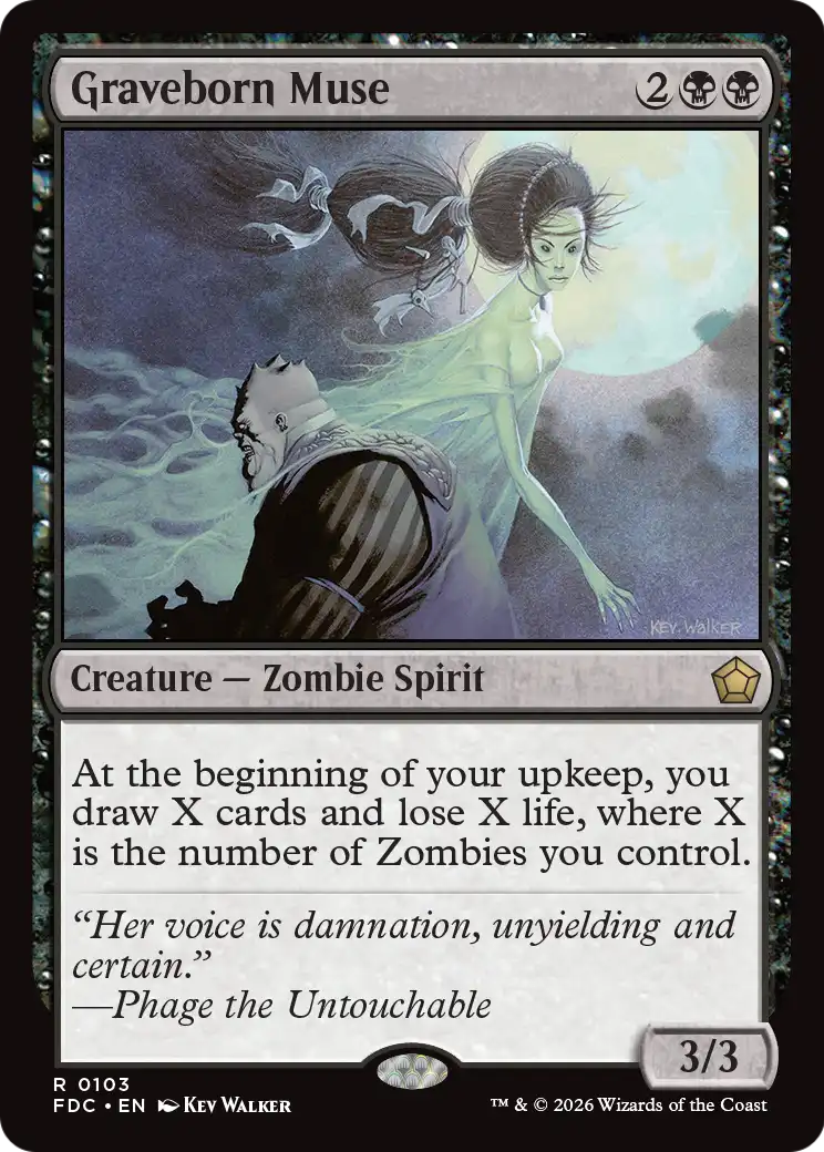 Graveborn Muse [Foundations Commander] | Exor Games Summserside