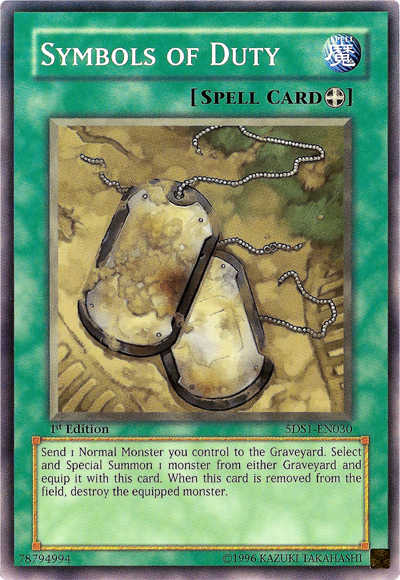 Symbols of Duty [5DS1-EN030] Common | Exor Games Summserside