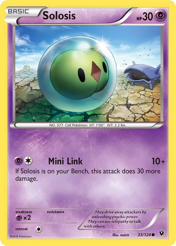 Solosis (33/124) [XY: Fates Collide] | Exor Games Summserside