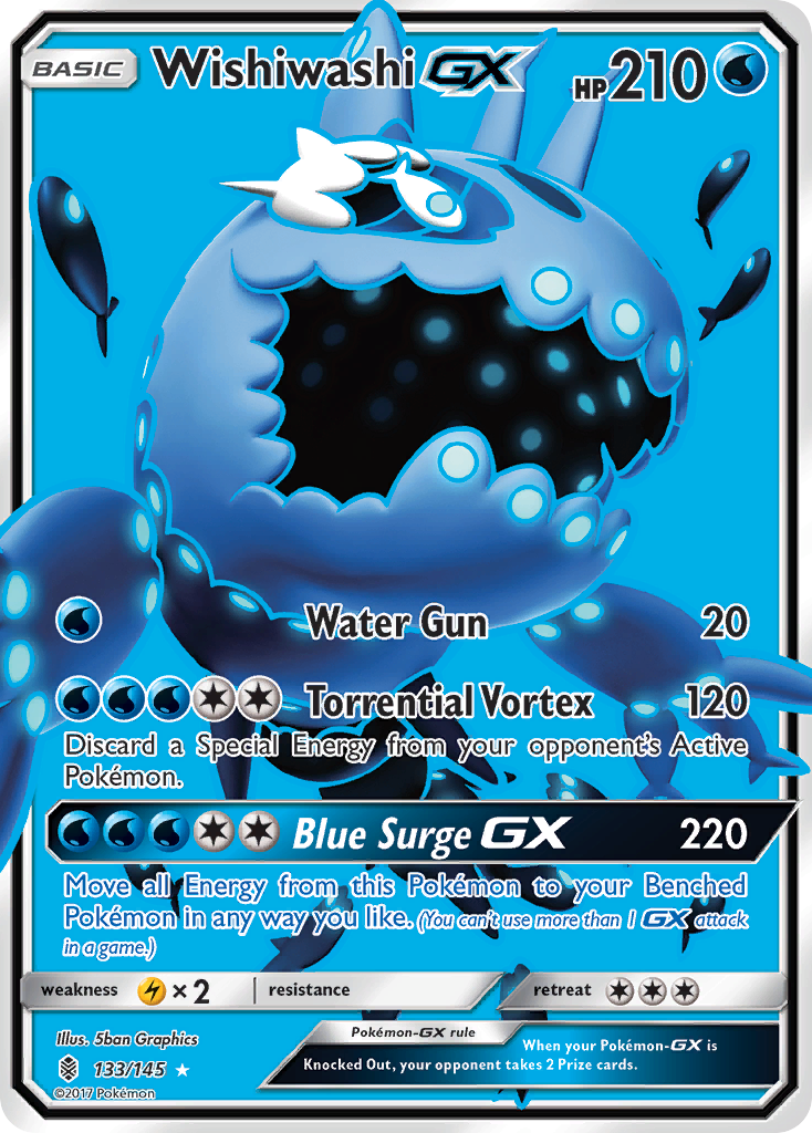 Wishiwashi GX (133/145) [Sun & Moon: Guardians Rising] | Exor Games Summserside