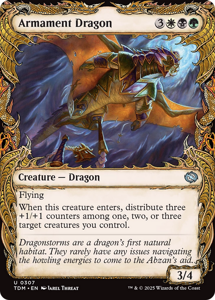 Armament Dragon (Showcase) [Tarkir: Dragonstorm] | Exor Games Summserside