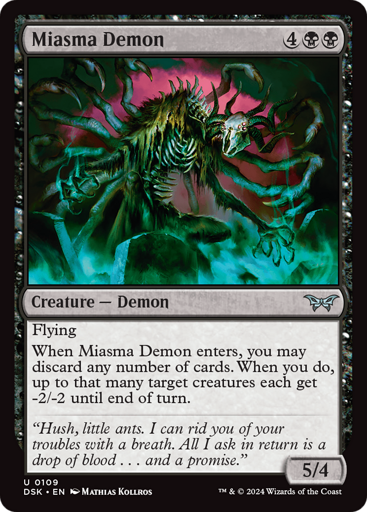 Miasma Demon [Duskmourn: House of Horror] | Exor Games Summserside