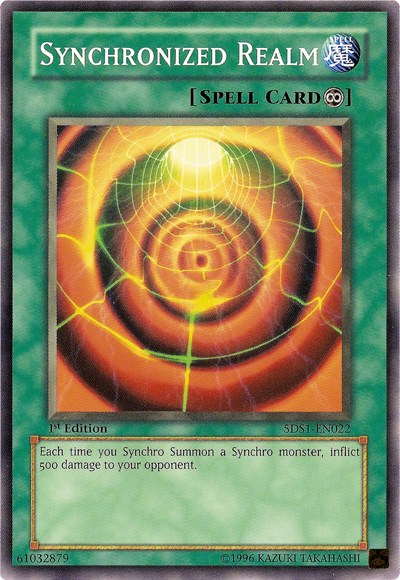 Synchronized Realm [5DS1-EN022] Common | Exor Games Summserside