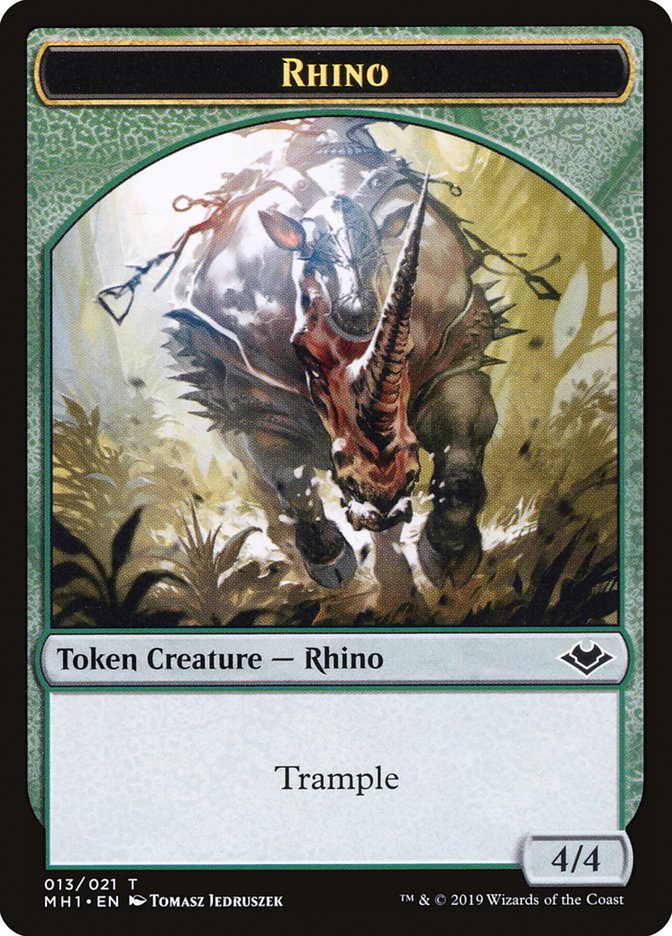 Rhino Token [Modern Horizons Tokens] | Exor Games Summserside