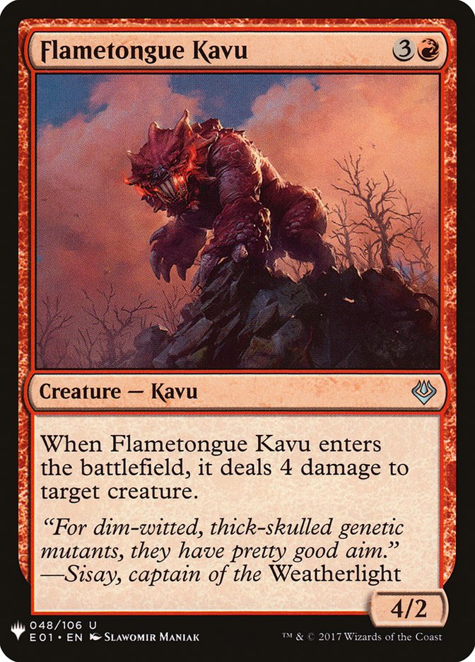 Flametongue Kavu [Mystery Booster] | Exor Games Summserside