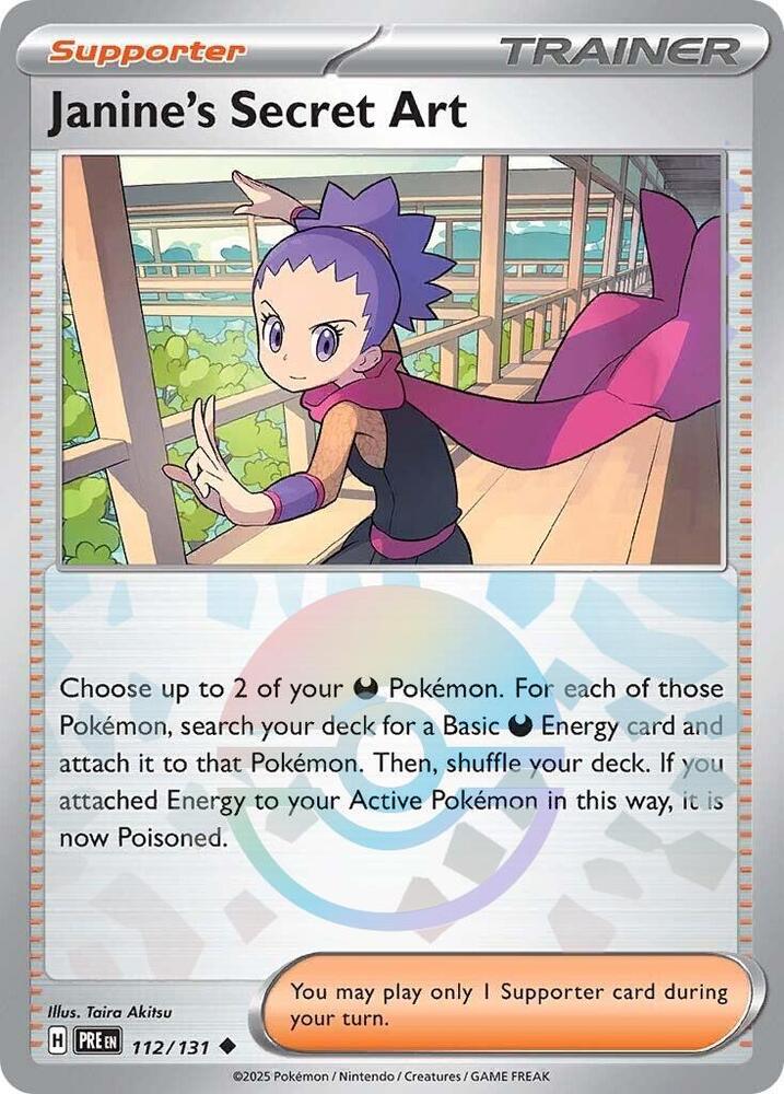 Janine's Secret Art (112/131) (Poke Ball Pattern) [Scarlet & Violet: Prismatic Evolutions] | Exor Games Summserside
